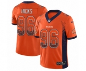 Youth Nike Chicago Bears #96 Akiem Hicks Limited Orange Rush Drift Fashion NFL Jersey