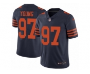 Youth Nike Chicago Bears #97 Willie Young Vapor Untouchable Limited Navy Blue 1940s Throwback Alternate NFL Jersey