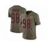Youth Nike Chicago Bears #98 Mitch Unrein Limited Olive 2017 Salute to Service NFL Jersey