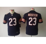nike youth nfl jerseys chicago bears #23 hester blue[nike limited]