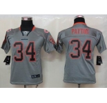 nike youth nfl jerseys chicago bears #34 payton grey[nike lights out]