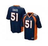 Men's Nike Denver Broncos #51 Todd Davis Game Navy Blue Alternate NFL Jersey