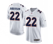 nike nfl jerseys denver broncos #22 anderson white[new game]