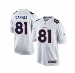 nike nfl jerseys denver broncos #81 daniels white[new game]