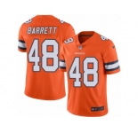 Men Nike Denver Broncos #48 Shaquil Barrett Elite Orange Rush Vapor Untouchable NFL Jersey