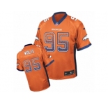 Men's Nike Denver Broncos #95 Derek Wolfe Elite Orange Drift Fashion NFL Jersey