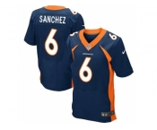 Nike Denver Broncos #6 Mark Sanchez Navy Blue Alternate Men's Stitched NFL New Elite Jersey