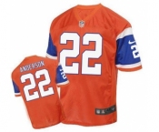 nike nfl jerseys denver broncos #22 anderson orange[2016 Elite][anderson]