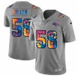 Denver Broncos #58 Von Miller Men's Nike Multi-Color 2020 NFL Crucial Catch NFL Jersey Greyheather