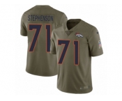 Men Nike Denver Broncos #71 Donald Stephenson Limited Olive 2017 Salute to Service NFL Jersey