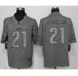 Men Nike Detroit Lions #21 Ameer Abdullah Stitched Gridiron Gray Limited Jersey