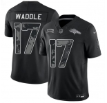 Men's Denver Broncos #17 Jaylen Waddle Black 2026 F.U.S.E. Salute to Service Limited Stitched Football Stitched Jersey