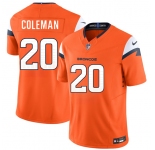 Men's Denver Broncos #20 Jonah Coleman Orange 2026 Draft F.U.S.E. Vapor Limited Football Stitched Jersey
