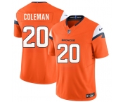 Men's Denver Broncos #20 Jonah Coleman Orange 2026 Draft F.U.S.E. Vapor Limited Football Stitched Jersey