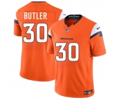 Men's Denver Broncos #30 Hakeem Butler Orange 2026 F.U.S.E. Vapor Limited Football Stitched Jersey