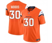 Men's Denver Broncos #30 Mike Woods Orange 2026 F.U.S.E. Vapor Limited Football Stitched Jersey