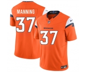 Men's Denver Broncos #37 Paul Manning Orange 2026 F.U.S.E. Vapor Limited Football Stitched Jersey