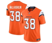 Men's Denver Broncos #38 Jaleel McLaughlin Orange 2025 F.U.S.E. Vapor Limited Football Stitched Jersey