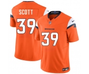 Men's Denver Broncos #39 Miles Scott Orange 2026 Draft F.U.S.E. Vapor Limited Football Stitched Jersey