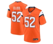 Men's Denver Broncos #52 Jonah Elliss Orange Vapor Limited Football Stitched Game Jersey