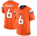 Men's Denver Broncos #6 William Wright Orange 2026 Draft F.U.S.E. Vapor Limited Football Stitched Jersey