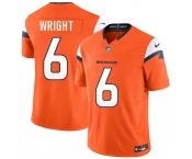 Men's Denver Broncos #6 William Wright Orange 2026 Draft F.U.S.E. Vapor Limited Football Stitched Jersey