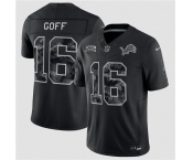 Men's Detroit Lions #16 Jared Goff Black F.U.S.E. 2026 Salute to Service Limited Football Stitched Jersey