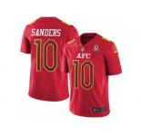 Men's Nike Denver Broncos #10 Emmanuel Sanders Limited Red 2017 Pro Bowl NFL Jersey
