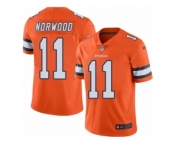 Men's Nike Denver Broncos #11 Jordan Norwood Limited Orange Rush NFL Jersey