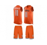 Men's Nike Denver Broncos #11 Jordan Norwood Limited Orange Tank Top Suit NFL Jersey