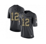 Men's Nike Denver Broncos #12 Paxton Lynch Limited Black 2016 Salute to Service NFL Jersey