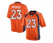 Men's Nike Denver Broncos #23 Devontae Booker Limited Orange Team Color NFL Jersey