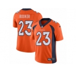 Men's Nike Denver Broncos #23 Devontae Booker Vapor Untouchable Limited Orange Team Color NFL Jersey