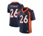 Men's Nike Denver Broncos #26 Darian Stewart Vapor Untouchable Limited Navy Blue Alternate NFL Jersey