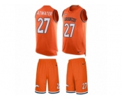 Men's Nike Denver Broncos #27 Steve Atwater Limited Orange Tank Top Suit NFL Jersey