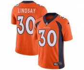 Men's Nike Denver Broncos #30 Phillip Lindsay Orange Team Color Vapor Untouchable Limited Player NFL Jersey