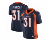 Men's Nike Denver Broncos #31 Justin Simmons Vapor Untouchable Limited Navy Blue Alternate NFL Jersey