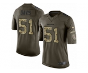 Men's Nike Denver Broncos #51 Todd Davis Limited Green Salute to Service NFL Jersey