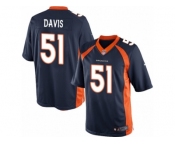 Men's Nike Denver Broncos #51 Todd Davis Limited Navy Blue Alternate NFL Jersey