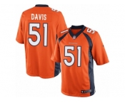 Men's Nike Denver Broncos #51 Todd Davis Limited Orange Team Color NFL Jersey
