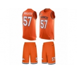 Men's Nike Denver Broncos #57 Demarcus Walker Limited Orange Tank Top Suit NFL Jersey