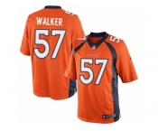 Men's Nike Denver Broncos #57 Demarcus Walker Limited Orange Team Color NFL Jersey