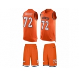 Men's Nike Denver Broncos #72 Garett Bolles Limited Orange Tank Top Suit NFL Jersey