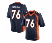 Men's Nike Denver Broncos #76 Max Garcia Limited Navy Blue Alternate NFL Jersey
