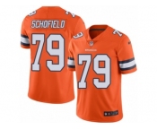 Men's Nike Denver Broncos #79 Michael Schofield Limited Orange Rush NFL Jersey