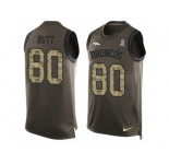 Men's Nike Denver Broncos #80 Jake Butt Limited Green Salute to Service Tank Top NFL Jersey