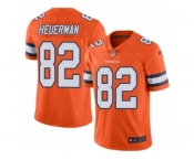 Men's Nike Denver Broncos #82 Jeff Heuerman Limited Orange Rush NFL Jersey