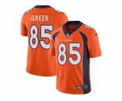 Men's Nike Denver Broncos #85 Virgil Green Vapor Untouchable Limited Orange Team Color NFL Jersey