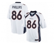 Men's Nike Denver Broncos #86 John Phillips Limited White NFL Jersey