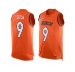 Men's Nike Denver Broncos #9 Riley Dixon Limited Orange Player Name & Number Tank Top NFL Jersey